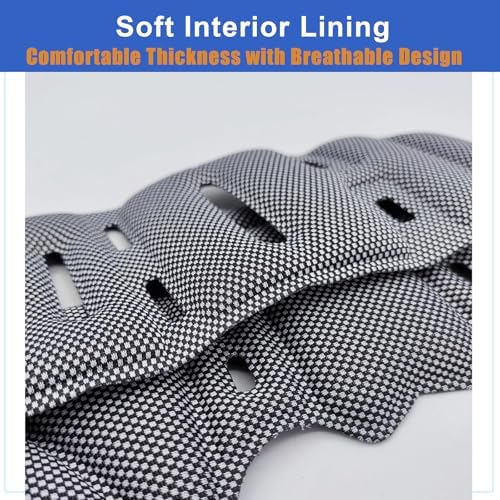 Motorcycle Helmet Liner for HJC CS-R3 2010-2014, Removable & Breathable Helmet Protection Liner Pad, Washable Interior Padding Replacement, Easy Installation,A Gray