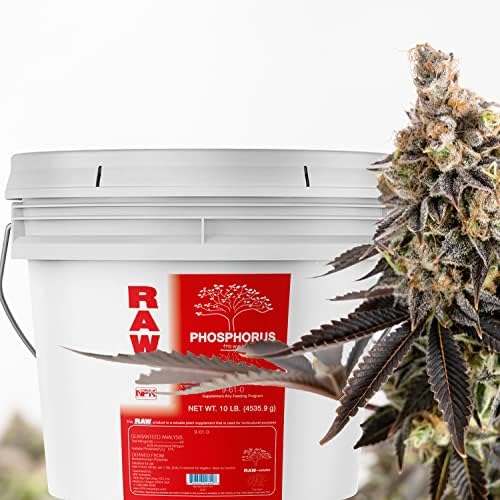 RAW Phosphorus Fertilizer - Water Soluble, High Phosphorus for Plants, 10lb | Energy for Fruit and Flower - Ideal Hydroponic Phosporus Fertilizer for Indoor Plants, Gardens and Vegetables