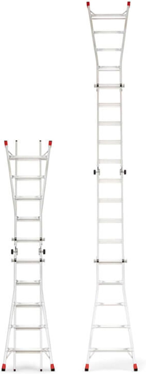 Lift Ladders 18-Ft Multi-Position Aluminum Ladder, 5-in-1, 300 lb. Capacity