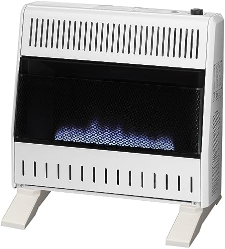 ProCom Heating Natural Gas Ventless Blue Flame Heater With Base Feet - 10,000 BTU, Manual Control - Model# MN100HBA-B