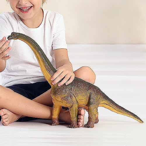 RECUR Jumbo Brachiosaurus Toys Large 20.5 Jurassic Toys Dinosaur Figure Toy Safe Odorless Hand-Painted Figurines for Kids Realistic Design Replica
