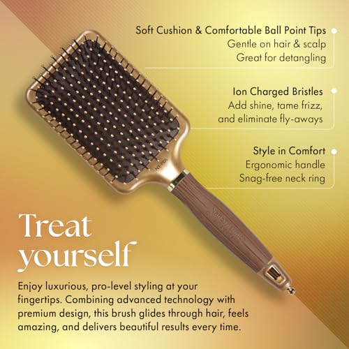 Olivia Garden Ceramic + Ion Nano Thermic Styler Hair Brush