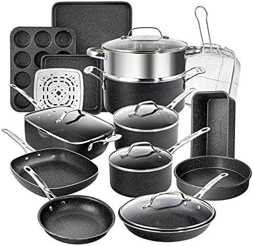 Granitestone 20 pc Pots and Pans Set Non Stick Cookware Set