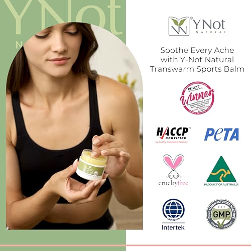Y Not Natural Warming Muscle & Joint Balm with Emu Oil & Tea Tree – Natural Heat Rub for Post-Workout Muscle Comfort & Stiffness – 50g