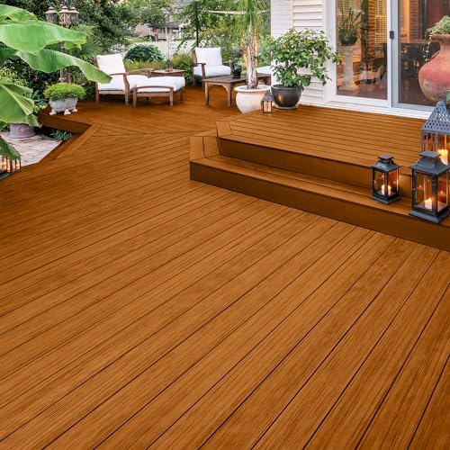 Flood CWF-UV 5 gal Honey Gold Transparent Exterior Wood Stain & Sealer | Oil-Based Penetrating Deck, Fence & Siding Stain, Water Repellent UV