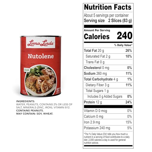 Loma Linda - Plant-Based - Nutolene (14.6 oz.) (Pack of 6) - Vegan