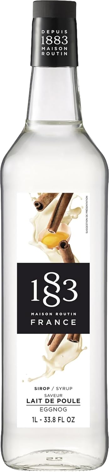 1883 Maple Syrup for Drinks, Made in France, 1 Liter Glass Bottle