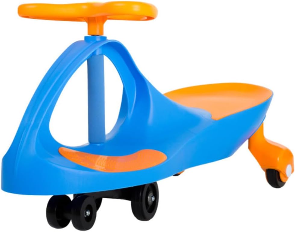Wiggle Car Ride On Toy - No Batteries, Gears or Pedals - Twist, Swivel, Go - Outdoor Ride Ons for Kids 3 Years and Up by Lil' Rider (Hot Pink and Black)