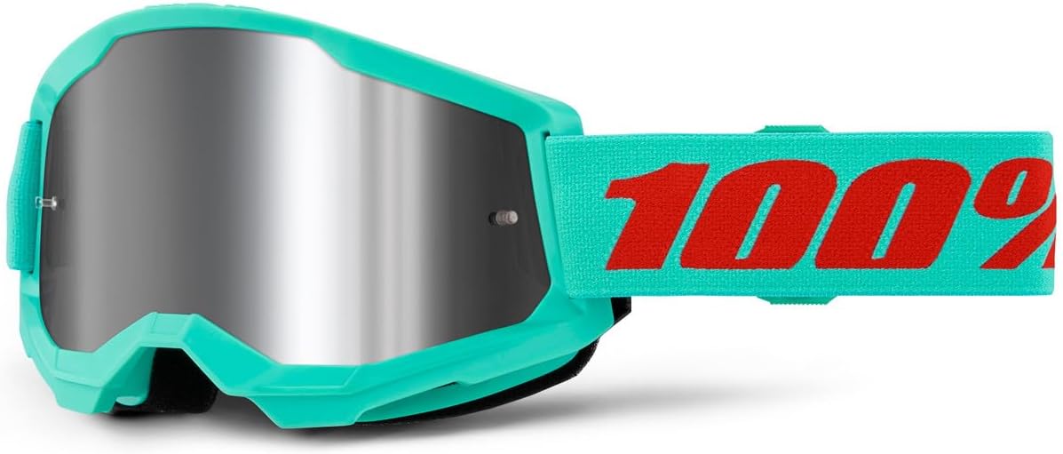 100% STRATA 2 Goggles - Sports Goggles for Motocross & Mountain Biking - Eyewear for Bike Riders - Motocross Eyewear for Men