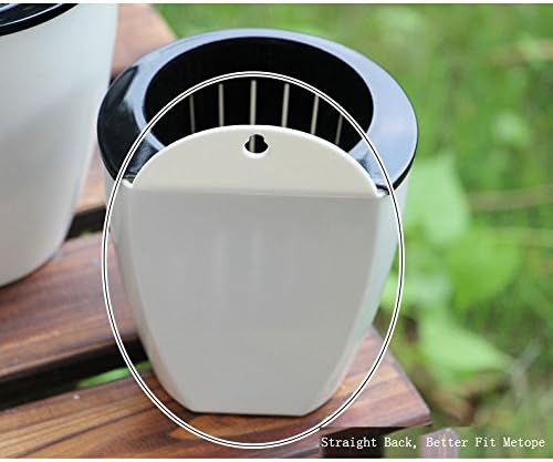 Sungmor Plastic Self Watering Wall Planter - Modern White & 3PC Pack | Large Size - Indoor Outdoor Vertical Flower Pot - Wall Mounted Window Hanging