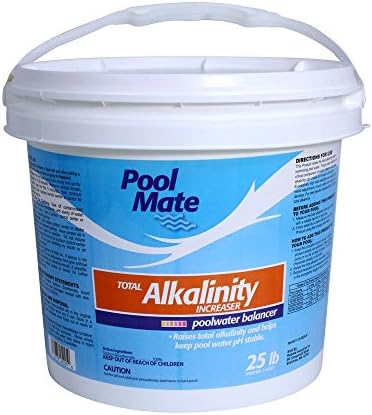 Pool Mate 5-Pounds Premium Alkalinity Increaser for Swimming Pools | 100% Sodium Bicarbonate, Alkalinity Up, Easy To Use, Works Fast, 11 ounces raises alkalinity 10 ppm per 5,000 gallons