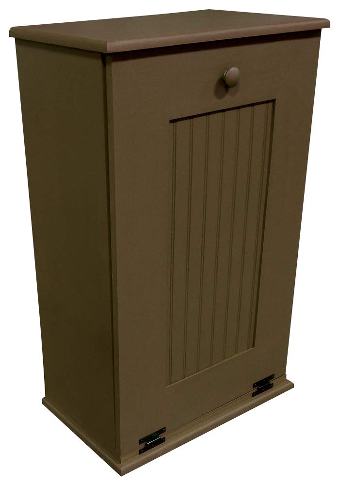 Sawdust City Tilt-Out Wooden Trash Bin Holder (Old - Black)