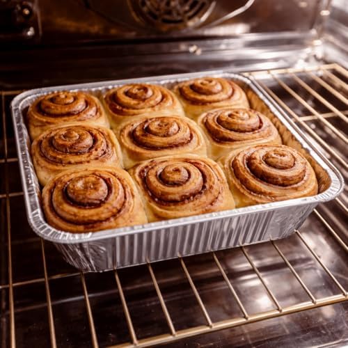 MATANA 40 Pack 9 Inch Round Aluminum Foil Pie Pans with Lids, Pie Tins Disposable for Cinnamon Rolls, Baking Tarts & Cakes, Pie Pan For Cooking