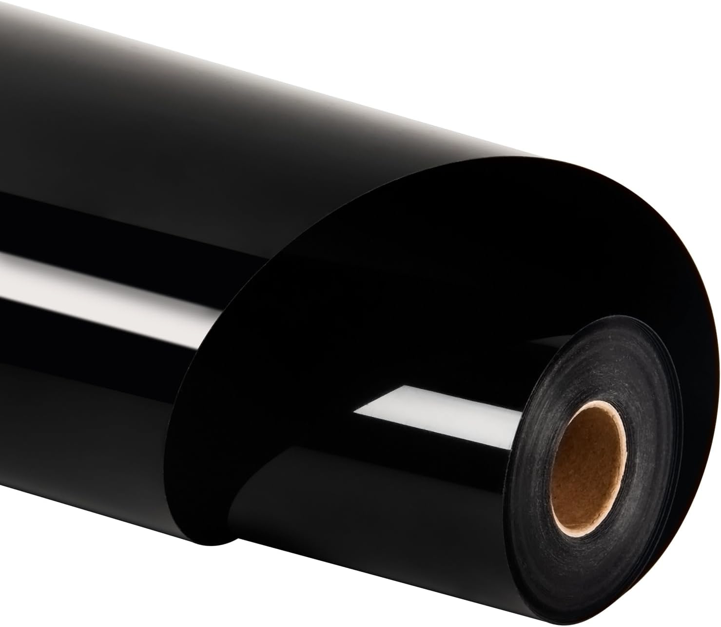 HTVRONT HTV Roll Heat Transfer Vinyl - 12" x 8ft Black HTV Vinyl for Shirts