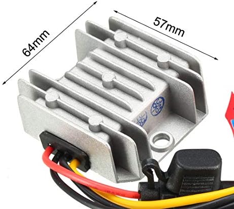 uxcell Power Voltage Converter DC 12V/24V to DC 6V 10A 60W Waterproof Voltage Convert Transformer