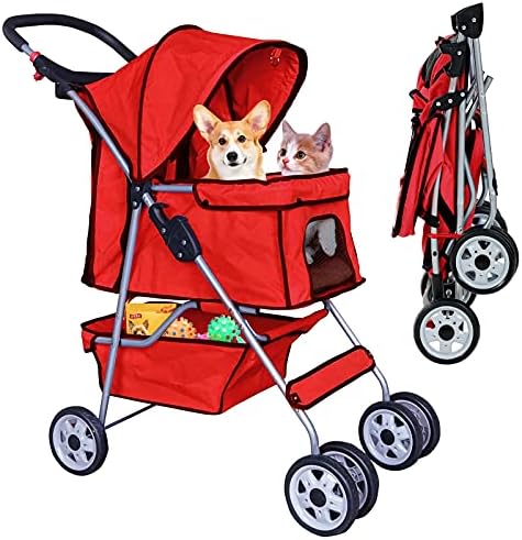 Best 4 Wheels Pet Stroller for Dog and Cat Stroller