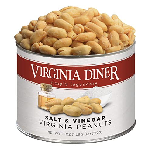 Virginia Diner Zatarain's Spicy Cajun Peanuts - Gourmet Cajun Peanuts Non-GMO, Preservative Free Gifts from Virginia Since 1929-18 Oz Can