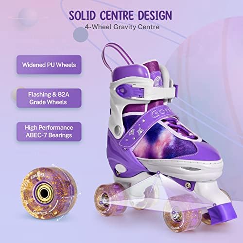 Gonex Roller Skates for Girls Kids Women with Light-Up Wheels