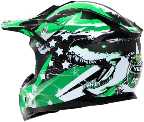 Motocross Youth Kids Helmet DOT Approved - YEMA Helmet YM-211 Motorbike Moped Motorcycle Off Road Helmet for Boys Girls