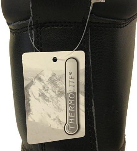 G-731SC Men's Duck Boots Leather Black Thermolite Insulated Waterproof Hiking Snow Warm Winter Shoes
