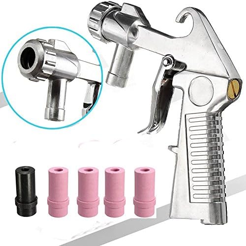 Wogoboo Sandblaster Kit Abrasive Sand Blasting Gun Rust Remove with Air Quick Adapter for Sandblast Cabinets