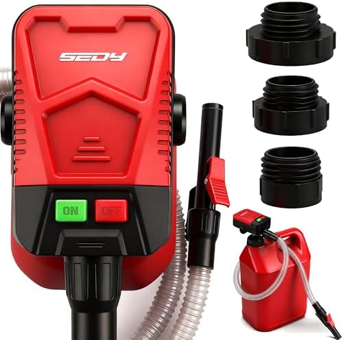 SEDY Lubricant Fluid Transfer Pump, Transmission Fluid Pump, Gear Oil Pump for Gallon Bottles & Wide Mouth Quart Bottles, Differential Fluid Pump