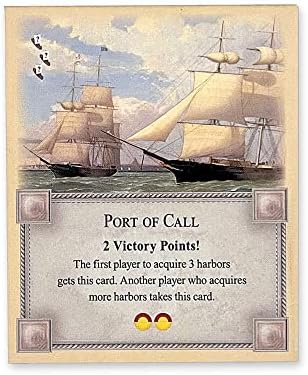 Longest Turn, Most Developed and Port of Call Cards compatible with Catan's Settlers of Catan 5th Edition, Seafarers