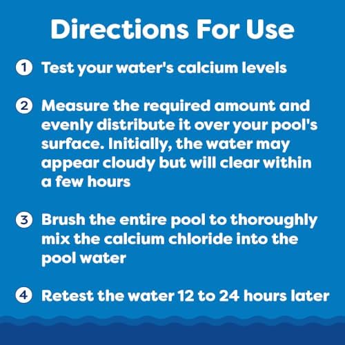 In The Swim Calcium Hardness Increaser for Swimming Pools - 25 Pounds | Fast-Acting, Scale Prevention - 94% Calcium Chloride