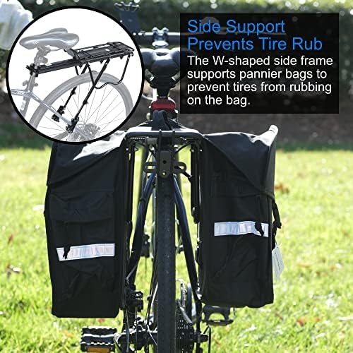 Lumintrail Bike Cargo Rack, Seatpost Mounted Bicycle Luggage Carrier with 20 LBs Weight Capacity for Trunk Bags