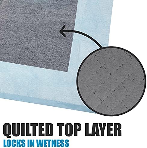 BV Puppy Pads Leak-Proof 100 Count 22"x 22" - Absorbent Pee Pads for Dogs with 6-Layer Design, Rapid Dry Sheet & Built-in Attractant - Dog Pad with Odor Control, Perfect for Puppies & Senior Dogs