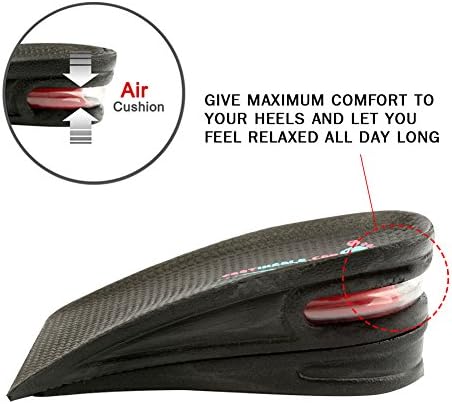 Air up Height Increase Shoe Heel Lift Inserts for Men and Women (3 Layers, 2.5" UP)