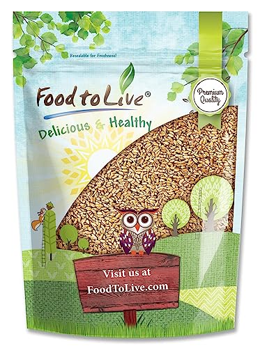 Food to Live Hard Red Wheat Berries, 3 Pounds – Sprouting for Wheatgrass, Kosher, Raw, Vegan, Bulk