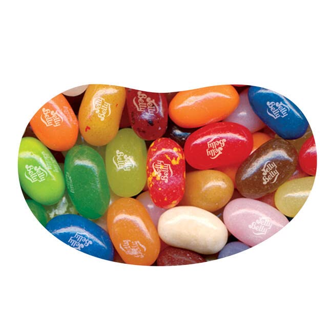 49 Assorted Jelly Bean Flavors Resealable Pouch, Gluten and Fat Free Shareable Bag of Fruity Chewy Candy, 1.31 LB