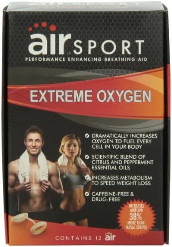 Air Sport Extreme Oxygen - Performance Enhancing Breathing Aid, 12 Count