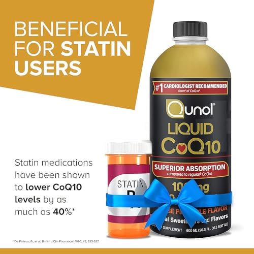 Qunol Liquid CoQ10 100mg, Superior Absorption, Antioxidant, 20 Ounces | #1 Cardiologist Recommended Supplement for Heart Health, Coenzyme Q10 Supplement to support Vascular Health & Cellular Energy