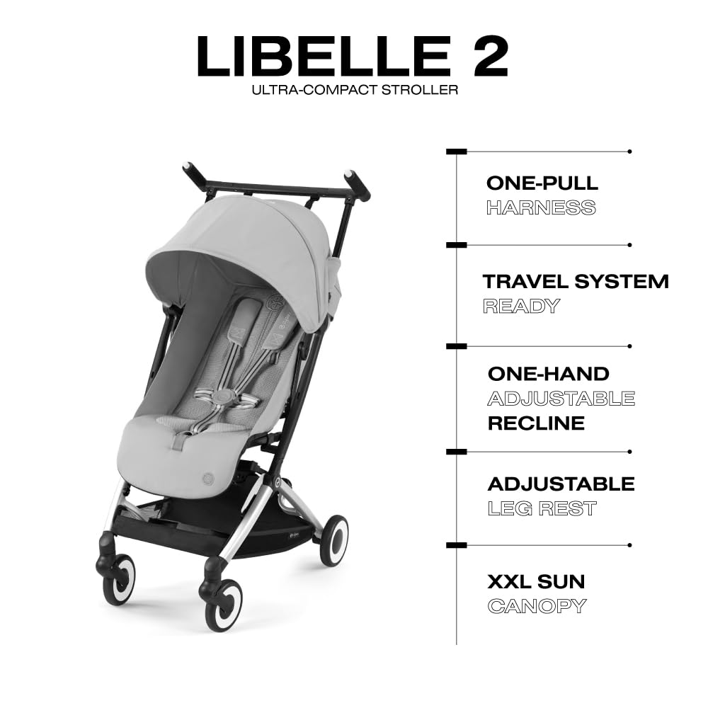 LIBELLE Ultra Lightweight Travel Stroller - Almond Beige