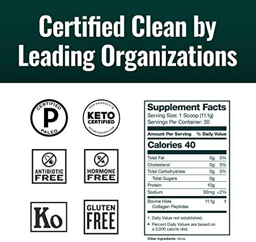Natural Force Clean, Grass Fed Collagen Peptides + Vanilla Organic Whey Protein Bundle – Organic