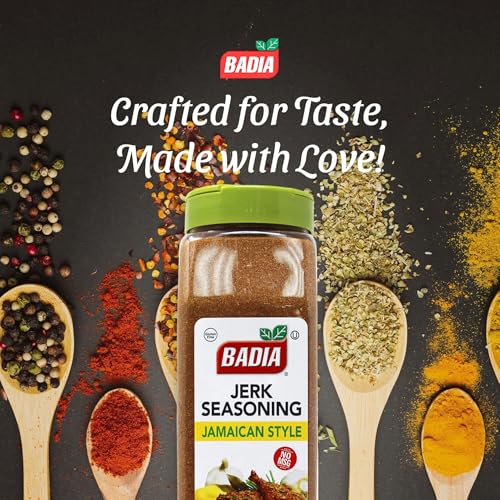Badia Jerk Seasoning Jamaican Style, 24 oz – Caribbean Spice Blend | Bold Caribbean-inspired seasoning for chicken, pork, seafood, vegetables, grilling, roasting, and dry rub recipes