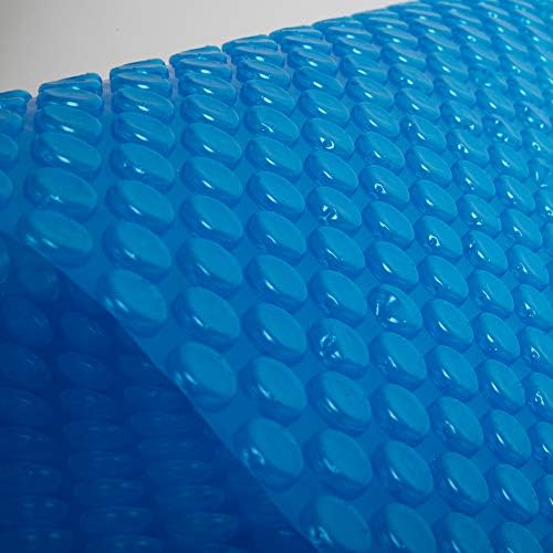 Blue Wave 16x32-ft Rectangle Solar Pool Cover 12-Mil Blue – Solar Cover for Above Ground Pool & Inground Pool, Thermal Bubble Blanket for Heat Retention & Reduced Evaporation