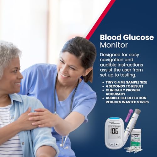 On-Call Blood Glucose Meter Express Voice, Bilingual (English/Spanish)