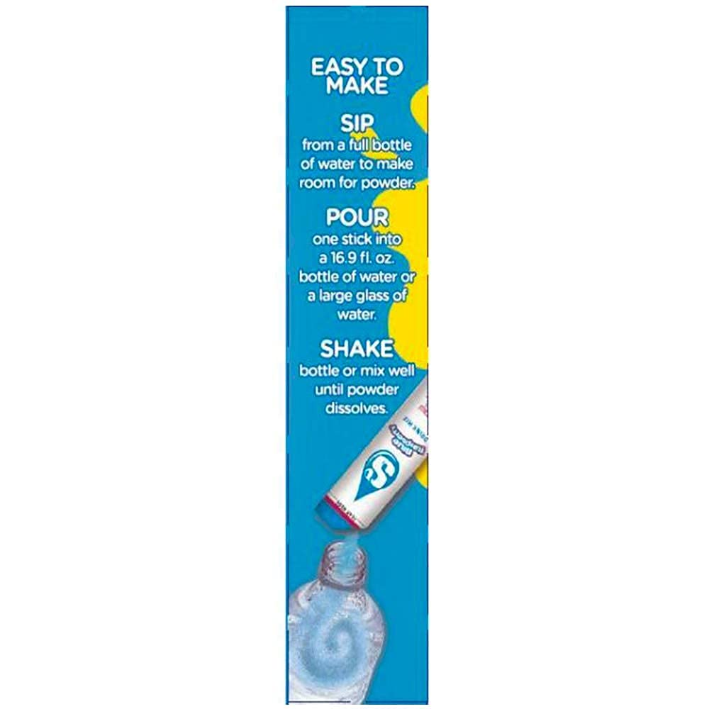 Starburst Singles To Go Zero Sugar Drink Mix, Blue Raspberry, 6 CT Per Box (Pack of 1)
