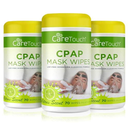 Care Touch CPAP Mask Wipes - 3 Packs of 70 Citrus Scent CPAP Wipes