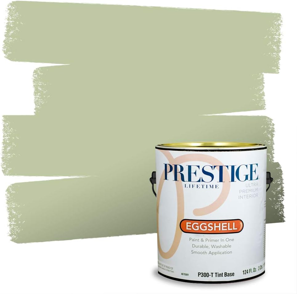PRESTIGE Interior Paint and Primer in One, Garden Sage, Eggshell, 1 Gallon