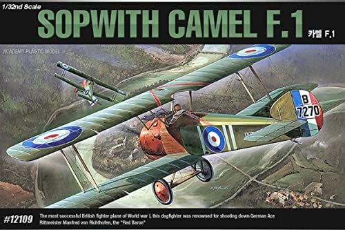 Academy Military Plastic Model Kit 1/32 Scale Sopwith Camel F.1 12109 NIB /ITEM#G839GJ UY-W8EHF3163451