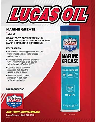 Lucas Oil 10682 Marine Grease 3 Ounce Combo Pack