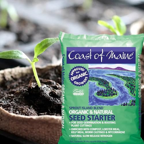 Coast of Maine (8qt) Sprout Island Blend, Organic & Natural Seed Starter for Seed Germination & Root Plant Cuttings