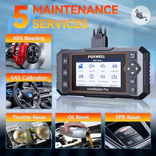 2026 FOXWELL NT614 Elite OBD2 Scanner, 4 Systems, 5 Resets Code Reader
