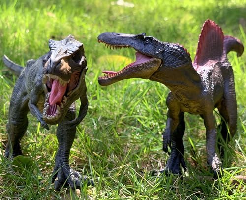Gemini&Genius Dinosaur Toys Tyrannosaurus Rex and Spinosaurus Figures Toys