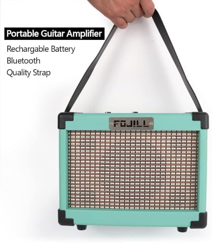 Fojill HSS Pickup 39 Inch Full Size Electric Guitar Kit Set Beginner Starter Combo Package Bundle 10W Battery Power Bluetooth Amplifier Amp Bag, Picks