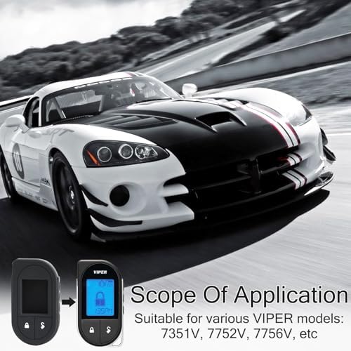 Remote Case for Viper, Soft Silicone Car Key Case Shell, Protective Fob Cover with Button